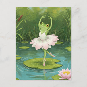 Carte postale Cute Frog Ballerina