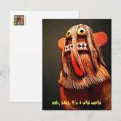 Carte Postale Cute Funny Kachina Face C’est une citation du mond (Devant / Derrière)