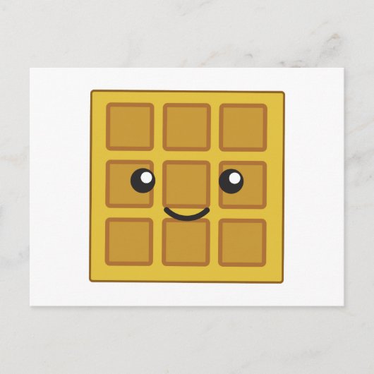 Carte Postale Cute gaufre (Devant)