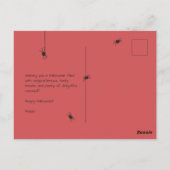 Carte Postale Cute Ghost & Witch Halloween (Dos)