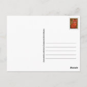 Carte postale Cute Ginger Cat Gustav Klimt (Dos)