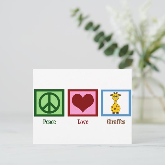 Carte Postale Cute Giraffe (Debout devant)