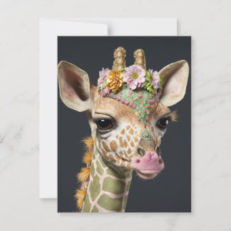 Carte Postale Cute Giraffe