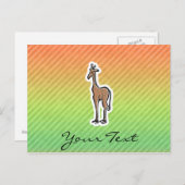Carte Postale Cute Giraffe ; Colorul (Devant / Derrière)