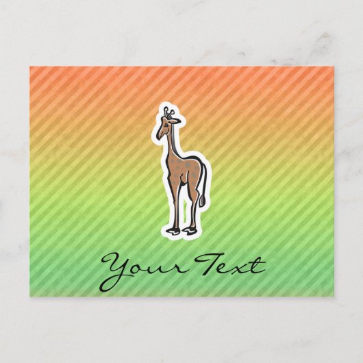 Carte Postale Cute Giraffe ; Colorul (Devant)