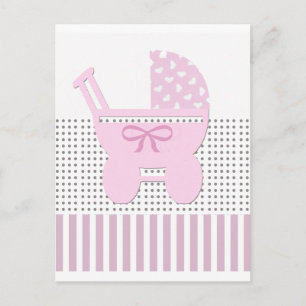 Carte Postale Cute Girl Carriage