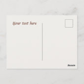 Carte Postale Cute gnome coffee shop vendeurs ajoutent du texte  (Dos)