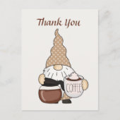 Carte Postale Cute gnome coffee shop vendeurs ajoutent du texte  (Devant)