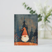 Carte Postale Cute Gnome Illustration Whimsical Christmas (Debout devant)