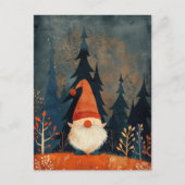 Carte Postale Cute Gnome Illustration Whimsical Christmas (Devant)