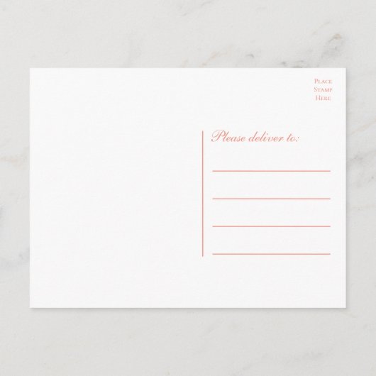 Carte Postale Cute Gnome Orange Mariage Merci Whimsical Boho (Dos)