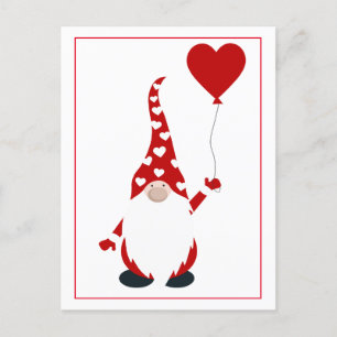 Carte Postale Cute Gnome Valentine