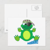 Carte Postale Cute Goofkins frogate pirate (Devant / Derrière)