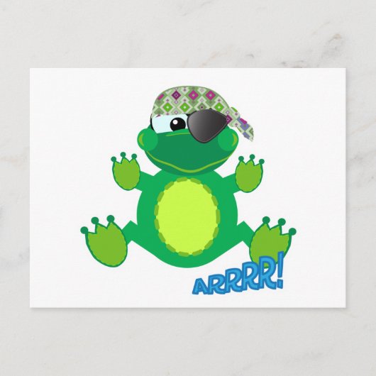 Carte Postale Cute Goofkins frogate pirate (Devant)