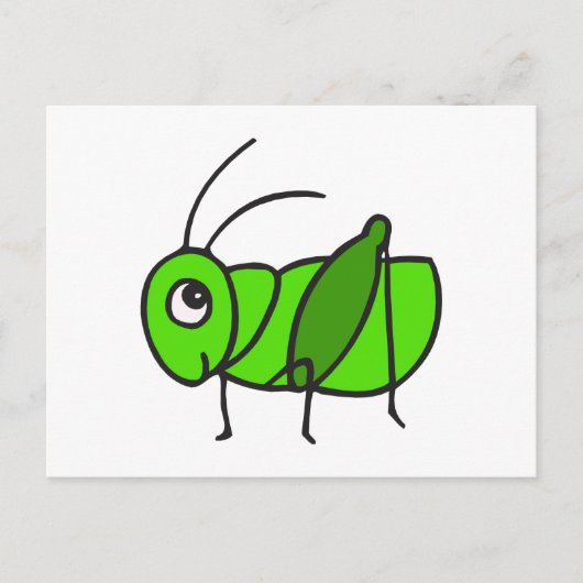 Carte Postale Cute Grasshopper (Devant)