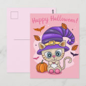 Carte Postale Cute Halloween (Devant / Derrière)