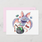 Carte Postale Cute Halloween (Devant / Derrière)