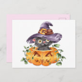 Carte Postale Cute Halloween (Devant / Derrière)