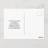 Carte Postale Cute Halloween Chat, chauve-souris et maman Merci  (Dos)