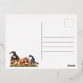 Carte postale Cute Halloween Chats Foil (Verso)