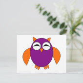 Carte postale Cute Halloween Owl (Debout devant)
