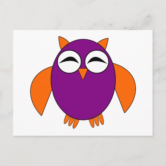 Carte postale Cute Halloween Owl (Devant)
