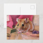 Carte Postale Cute Hamster (Devant / Derrière)