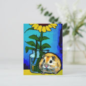 Carte postale Cute Hamster (Debout devant)