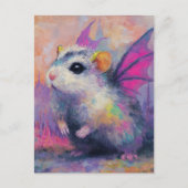 Carte Postale Cute Hamster Dragon (Devant)