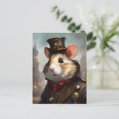 Carte Postale Cute Hamster Steampunk (Debout devant)