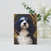 Carte postale Cute Havanais Chien Chien (Debout devant)
