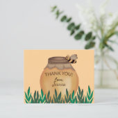 Carte Postale Cute Honeypot et Baby shower Bumblebee (Debout devant)