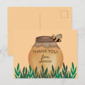 Carte Postale Cute Honeypot et Baby shower Bumblebee (Devant / Derrière)