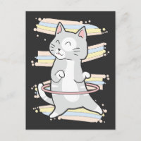 Cute Hula Hoop Kitty Danser Chat Danse Amant