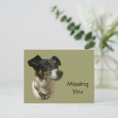 Carte Postale Cute Jack Russell Chien (Debout devant)