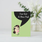 Carte Postale Cute J'ai Déplacé Nouveau PC d'Adres (Debout devant)