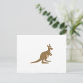 Carte Postale Cute Kangaroo et Joey (Debout devant)