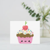 Carte Postale Cute Kawaii Cupcake (Debout devant)
