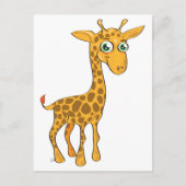 Carte Postale Cute Kawaii Giraffe (Devant)