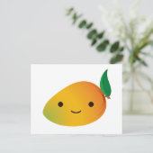 Carte Postale Cute Kawaii Mango souriant (Debout devant)