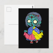 Carte Postale Cute kényan Zombie (Devant / Derrière)