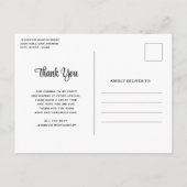 Carte Postale Cute Kitten dans un Teacup avec Merci de coeur (Dos)