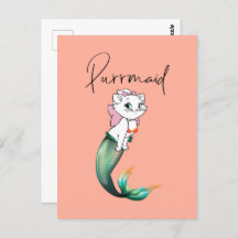 Cute Kitten Purrmaid - Fun Mermaid Design de chat