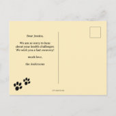 Carte Postale Cute Kitten Se Bien Bientôt (Dos)