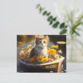 Carte Postale Cute Kitten Se Bien Bientôt (Debout devant)