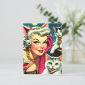 Carte Postale Cute Kittens Pin-up (Debout devant)
