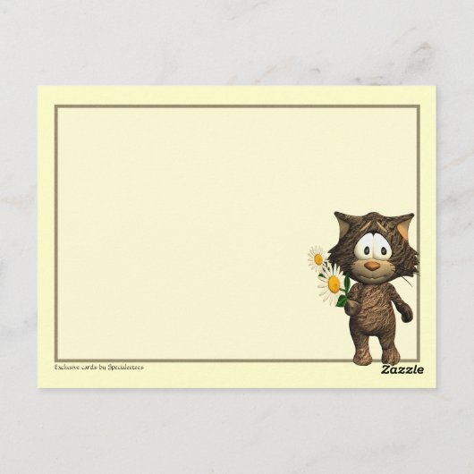 Carte Postale Cute Kitty (Dos)