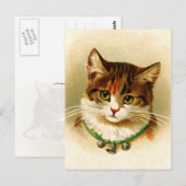 Carte Postale Cute kitty avec col de cloche (Devant / Derrière)