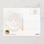 Carte Postale Cute kitty avec col de cloche (Dos)