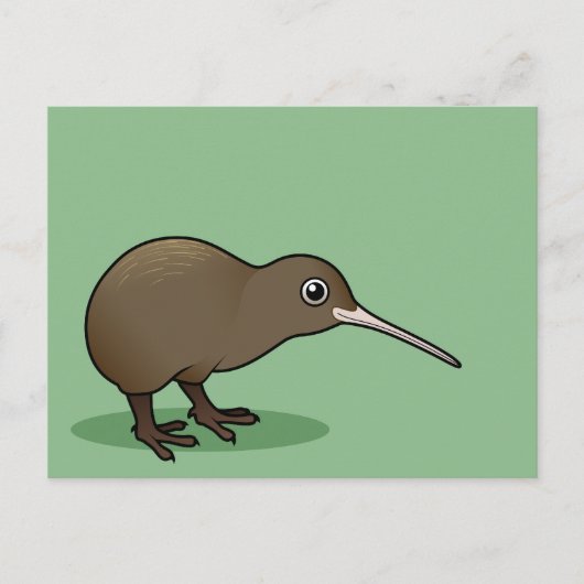 Carte Postale Cute Kiwi Brown de Nouvelle-Zélande (Devant)